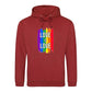 Love Is Love Striking Rainbow Pride Month Unisex Hoodie