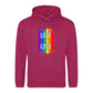 Love Is Love Striking Rainbow Pride Month Unisex Hoodie