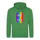 Love Is Love Striking Rainbow Pride Month Unisex Hoodie