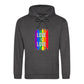 Love Is Love Striking Rainbow Pride Month Unisex Hoodie