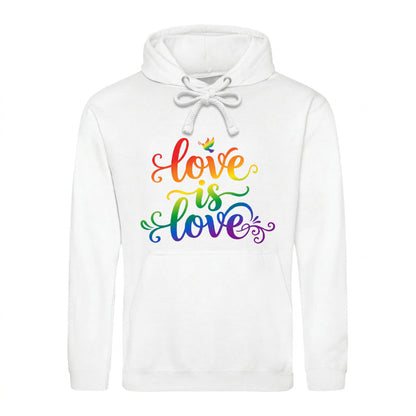Love Is Love Whimsical Script Pride Month Unisex Hoodie