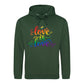 Love Is Love Whimsical Script Pride Month Unisex Hoodie