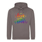 Love Is Love Whimsical Script Pride Month Unisex Hoodie