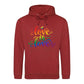 Love Is Love Whimsical Script Pride Month Unisex Hoodie