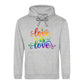 Love Is Love Whimsical Script Pride Month Unisex Hoodie