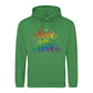 Love Is Love Whimsical Script Pride Month Unisex Hoodie