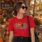 Love pumpkin leopard plaid text Thanksgiving Unisex T-Shirt