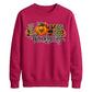 Love thanksgiving pattern art Thanksgiving Unisex Sweatshirt