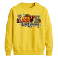 Love thanksgiving pattern art Thanksgiving Unisex Sweatshirt