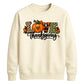 Love thanksgiving pattern art Thanksgiving Unisex Sweatshirt