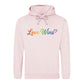 Love Wins Spectrum Calligraphy Pride Month Unisex Hoodie