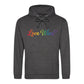 Love Wins Spectrum Calligraphy Pride Month Unisex Hoodie