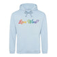 Love Wins Spectrum Calligraphy Pride Month Unisex Hoodie