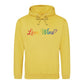 Love Wins Spectrum Calligraphy Pride Month Unisex Hoodie