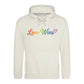 Love Wins Spectrum Calligraphy Pride Month Unisex Hoodie