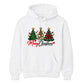 Lovely festive triple tree graphic Christmas Unisex Hoodie