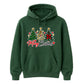 Lovely festive triple tree graphic Christmas Unisex Hoodie
