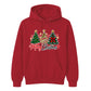 Lovely festive triple tree graphic Christmas Unisex Hoodie
