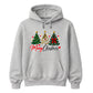 Lovely festive triple tree graphic Christmas Unisex Hoodie