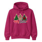 Lovely festive triple tree graphic Christmas Unisex Hoodie