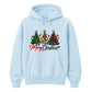 Lovely festive triple tree graphic Christmas Unisex Hoodie