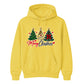 Lovely festive triple tree graphic Christmas Unisex Hoodie