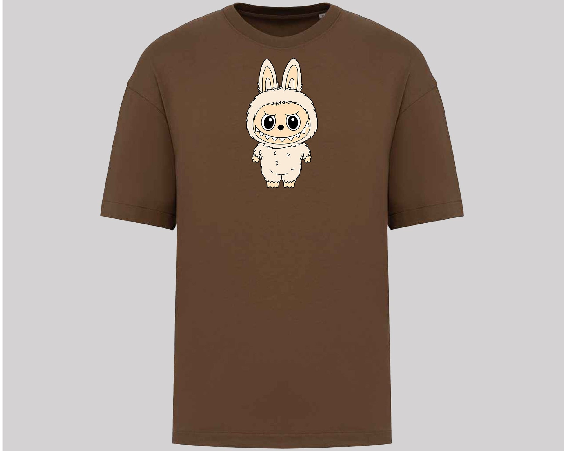 Labubu Oversized T-Shirt, Cute Streetwear Tee for Men & Women, 100% Organic Cotton Labubu Graphic Tee M8424