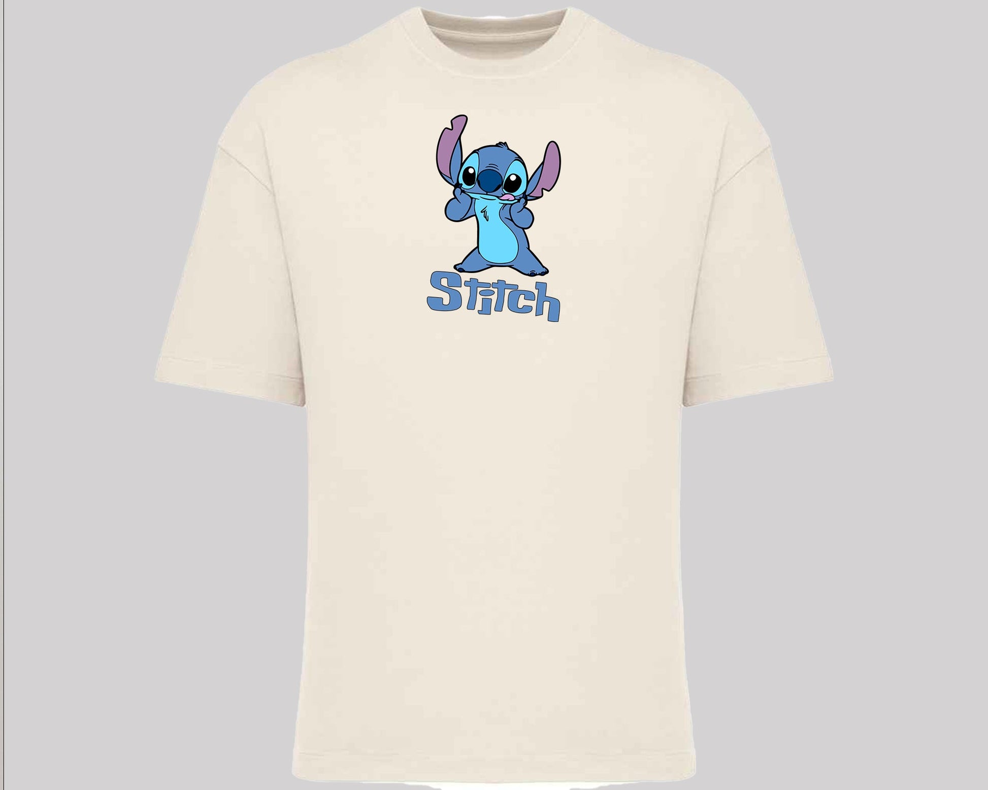 Stitch T-Shirt, Cute Alien Oversized Tee for Fans,100% Organic Cotton Unisex Graphic Shirt, Cool Cartoon Shirt for Stitch Lovers M8404