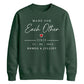 Made For Each Other Personalised For him For her gift sweatshirt