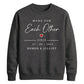 Made For Each Other Personalised For him For her gift sweatshirt