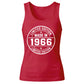 60th Birthday Tank Top Ladies Made in 1966 Limited Edition Vintage