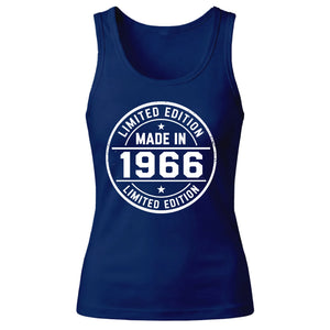 60th Birthday Tank Top Ladies Made in 1966 Limited Edition Vintage