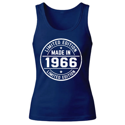 60th Birthday Tank Top Ladies Made in 1966 Limited Edition Vintage