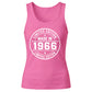 60th Birthday Tank Top Ladies Made in 1966 Limited Edition Vintage