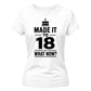 18th Birthday Ladies T-Shirt  New Chapter 18
