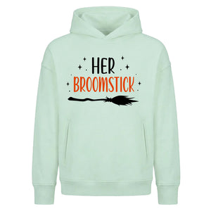 Magic her broomstick graphic Halloween Oversized Hoodie