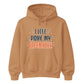 Magical broomstick quote graphic print Halloween hoodie