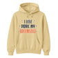 Magical broomstick quote graphic print Halloween hoodie
