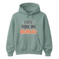 Magical broomstick quote graphic print Halloween hoodie
