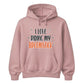 Magical broomstick quote graphic print Halloween hoodie