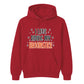 Magical broomstick quote graphic print Halloween hoodie