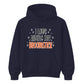 Magical broomstick quote graphic print Halloween hoodie