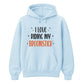 Magical broomstick quote graphic print Halloween hoodie