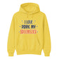 Magical broomstick quote graphic print Halloween hoodie