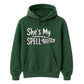 Magical couple skeleton hand spell Halloween Unisex Hoodie