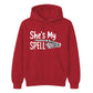 Magical couple skeleton hand spell Halloween Unisex Hoodie