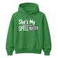Magical couple skeleton hand spell Halloween Unisex Hoodie