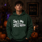 Magical couple skeleton hand spell Halloween Unisex Hoodie