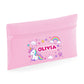 Unicorn Kids Quadra Pencil Case with Custom Name