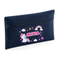 Unicorn Kids Quadra Pencil Case with Custom Name